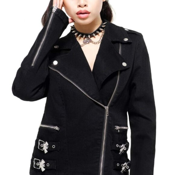 Killstar Endless Sleep Biker Jacket - M - Picture 1 of 3